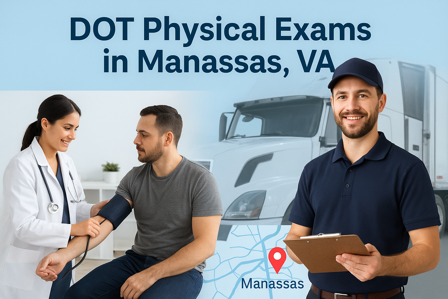 Image showing CDL driver and doctor doing the physical test